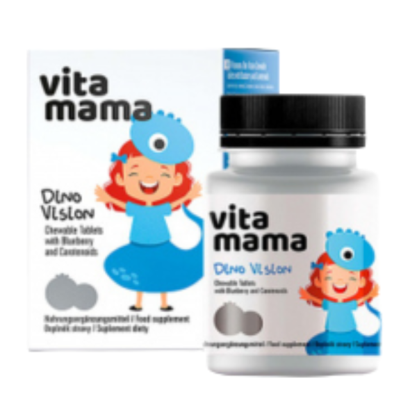Dino Vision Chewable Tablets with Blueberry and Carotenoids - Vitamama